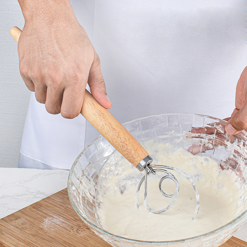 Danish Pancake Pan - Mezclador de harina para hornear leche