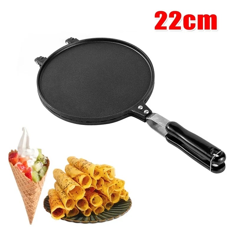 Waffle Cone Maker - Rollo de huevo antiadherente de 22cm,
