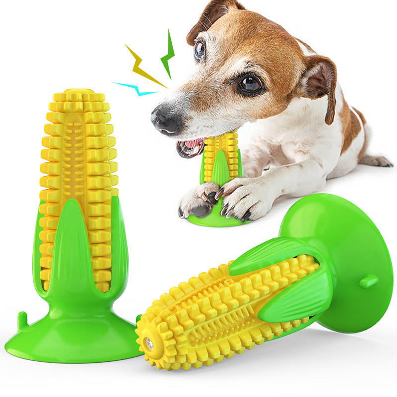 Corn Dog Stick - Juguete para perros con ventosa y