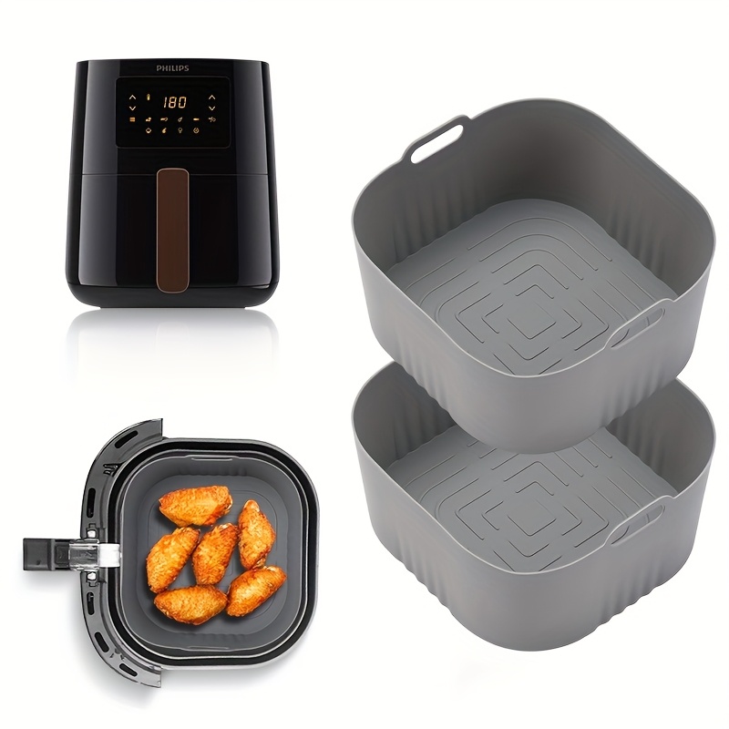 Philips Air Fryer Hd9252 - Bandeja cuadrada para hornear de silicona