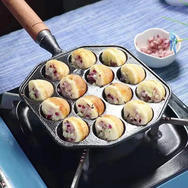 Sartén Takoyaki para hornear,  - Cast Iron Corn reseña y precio