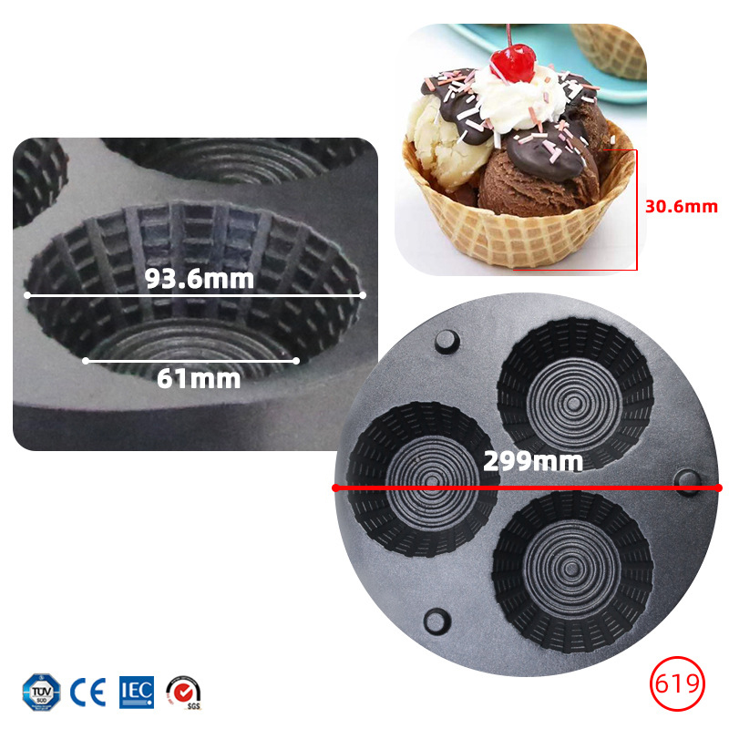 Máquina Comercial para Hacer C - Waffle Cone Maker reseña y precio