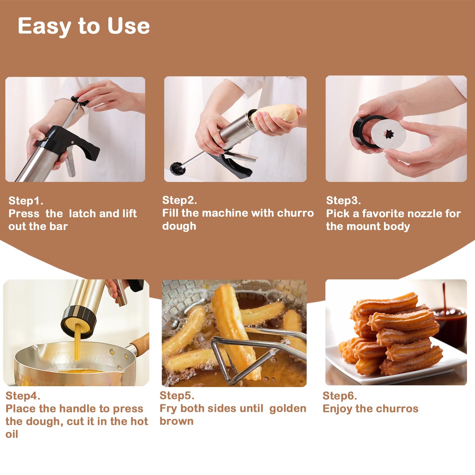 Máquina tradicional para hacer - Churros Maker Gun reseña y precio