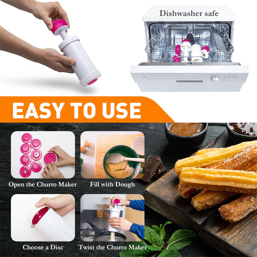 Prensa Manual de galletas DIY, - Churros Maker Gun reseña y precio