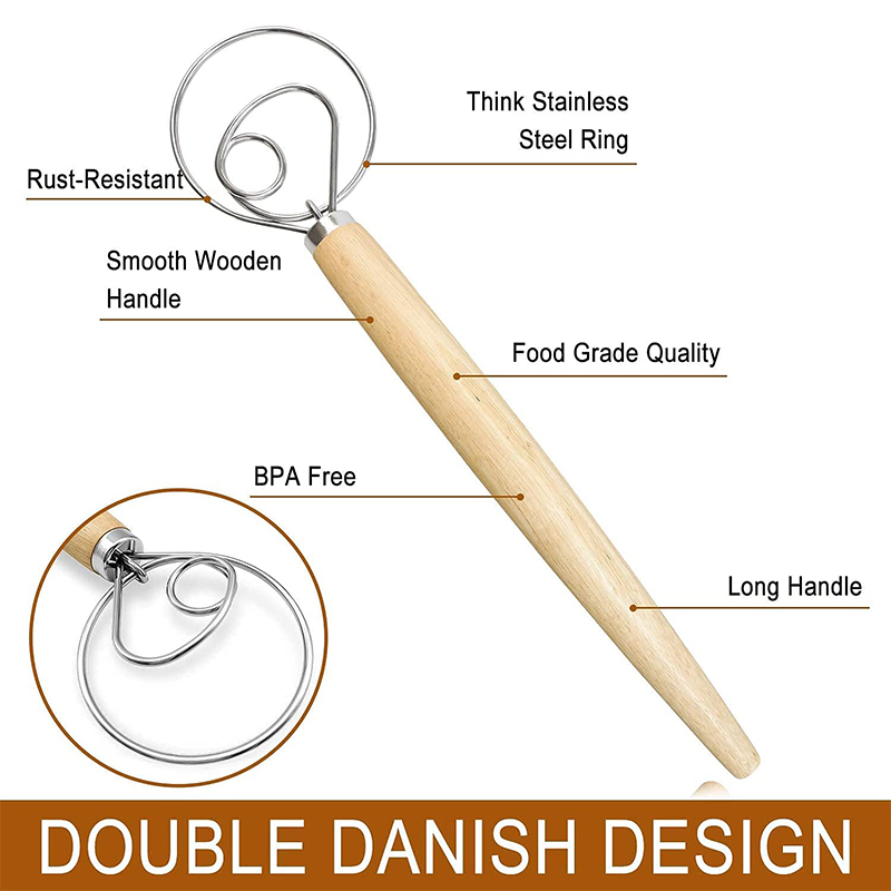 Batidor de masa danés de mano  - Danish Pancake Pan reseña y precio