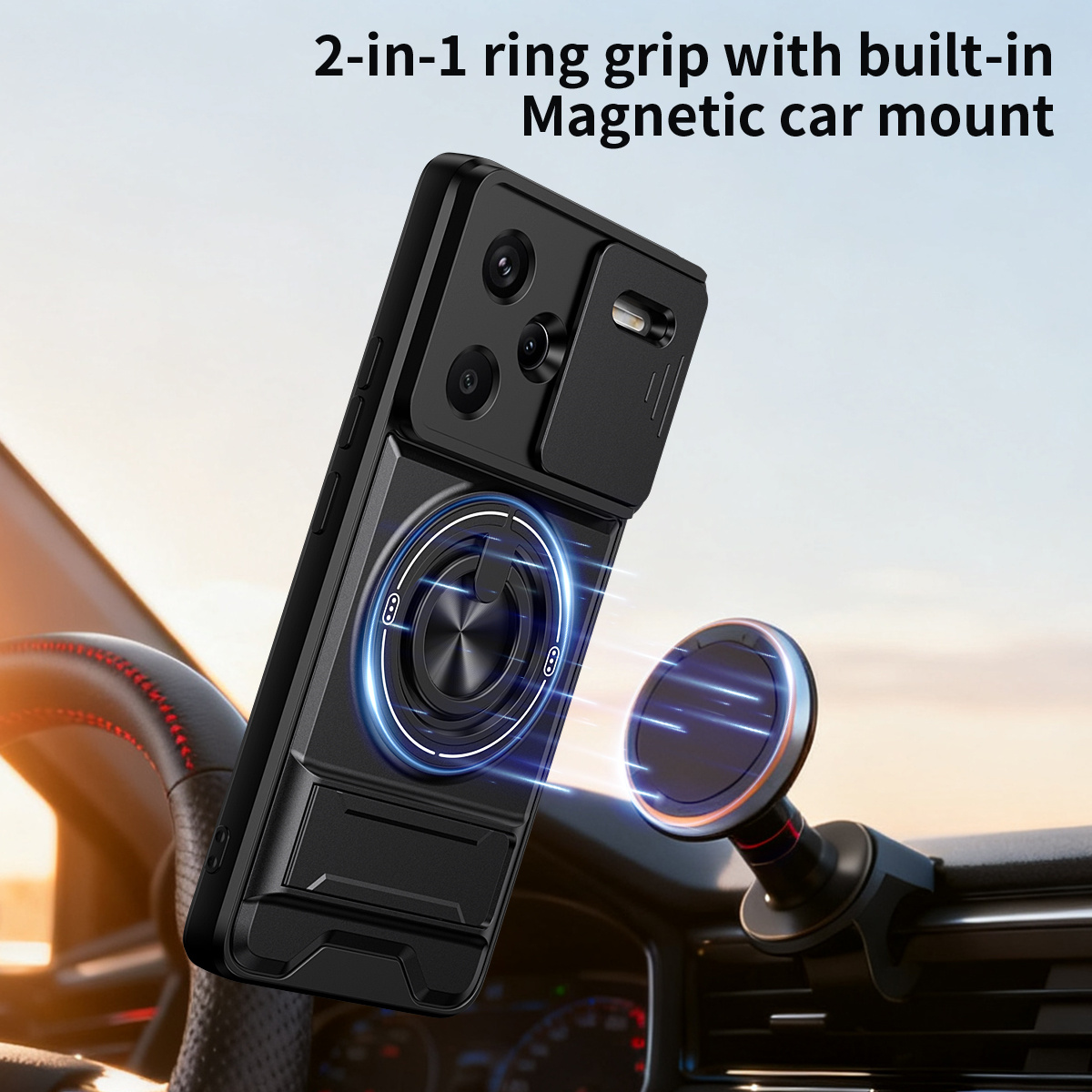 Funda de teléfono con lente de - Taco Stand Holder reseña y precio