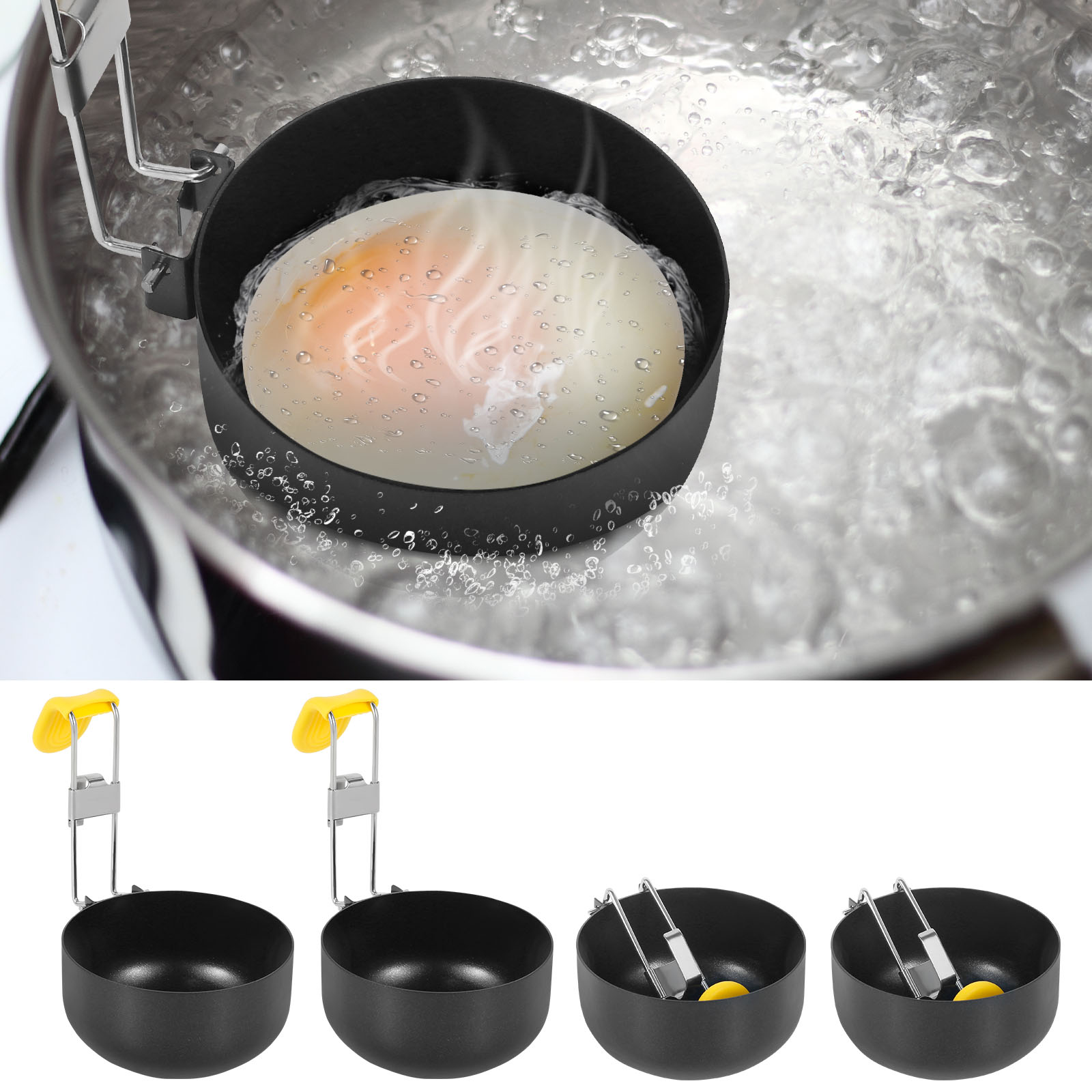 Paquete de 4 cazadores de huev - Mini Pancake Griddle reseña y precio
