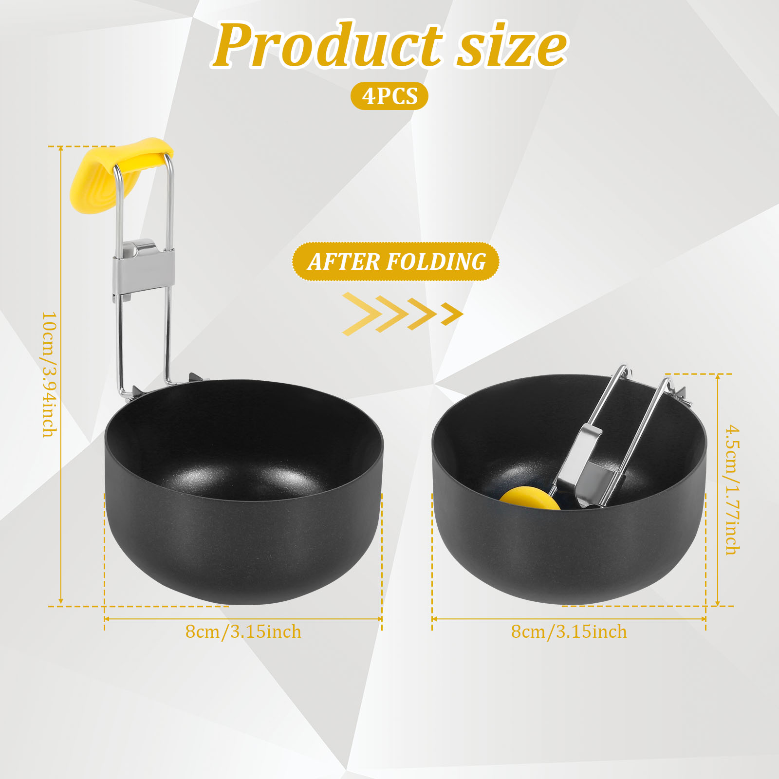 Paquete de 4 cazadores de huev - Mini Pancake Griddle reseña y precio